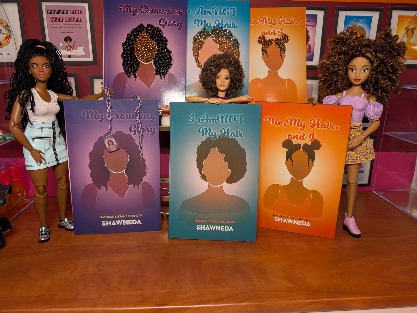 Natural Sistahs Autographed Special Edition Bedazzled Book Box Set