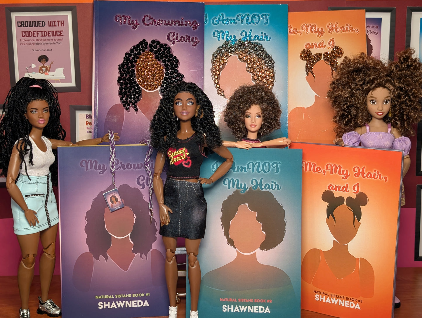 Natural Sistahs Autographed Special Edition Bedazzled Book Box Set